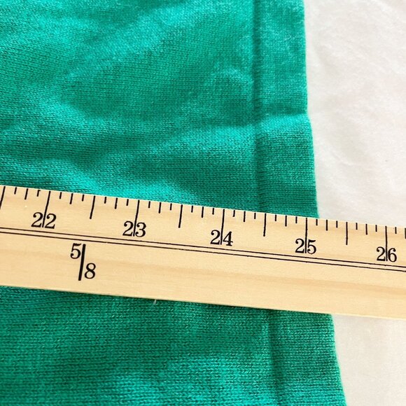 Vineyard Vines Green & Navy Wool Blend Embroidered Knit Top - Size Small - Picture 6 of 6